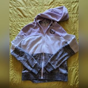 Victoria's Secret PINK hoodie purple 3 tone sweatshirt S small